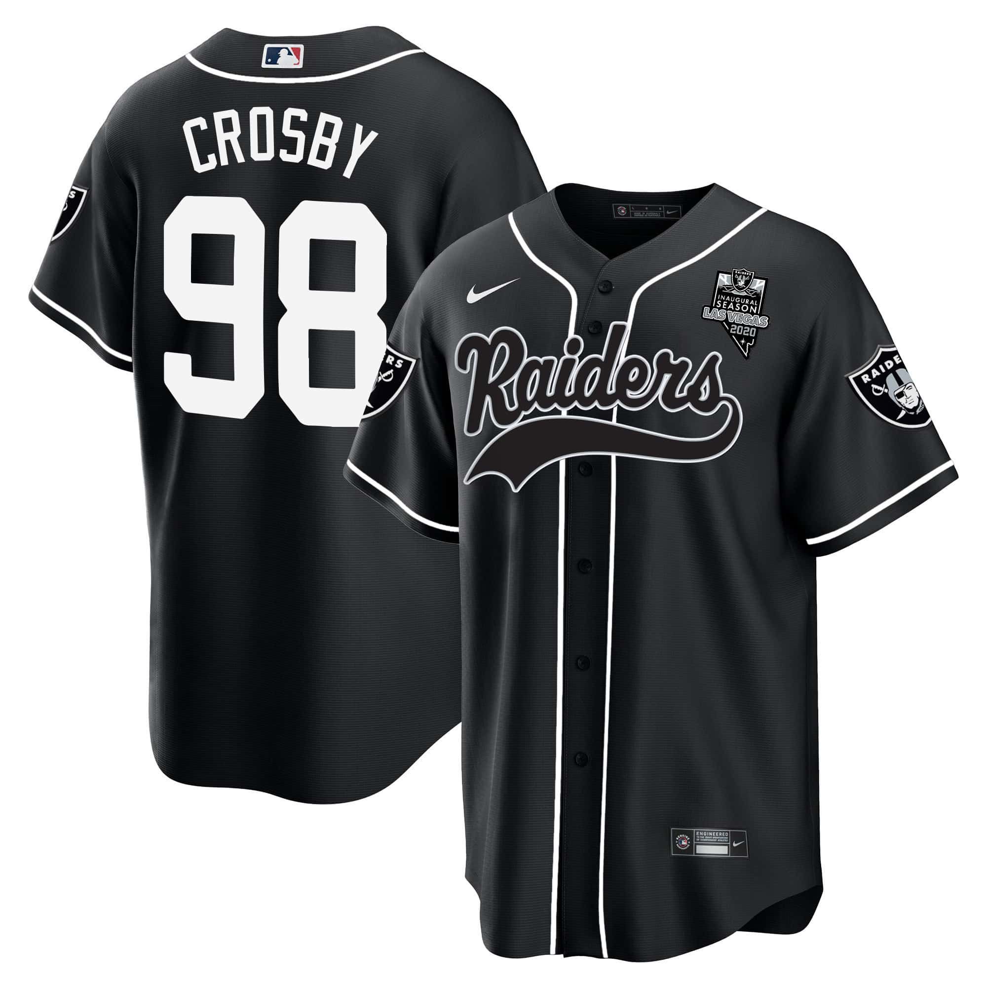 Men Oakland Raiders #98 Crosby Black 2024 Nike Vapor Baseball NFL Jersey->indianapolis colts->NFL Jersey
